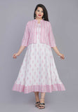 Women Printed Anarkali Kurta PINK